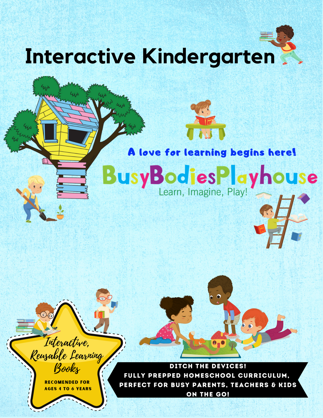 Kindergarten Interactive Learning Book