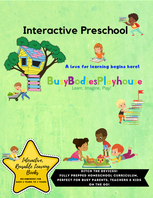 Preschool Interactive Learning Book